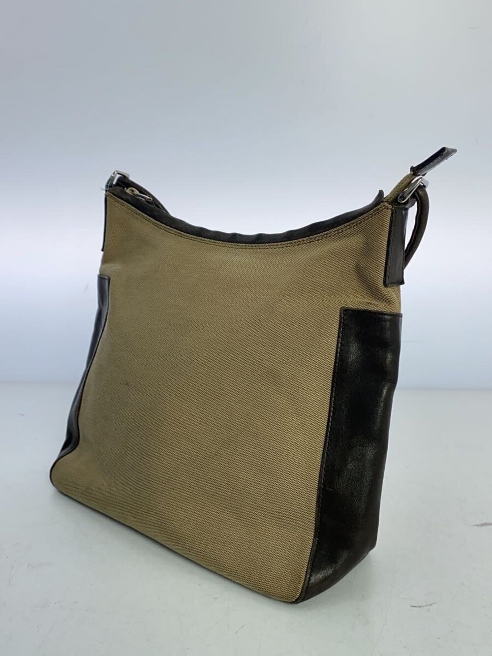Gucci Bag Shoulder Beige Canvas Tan